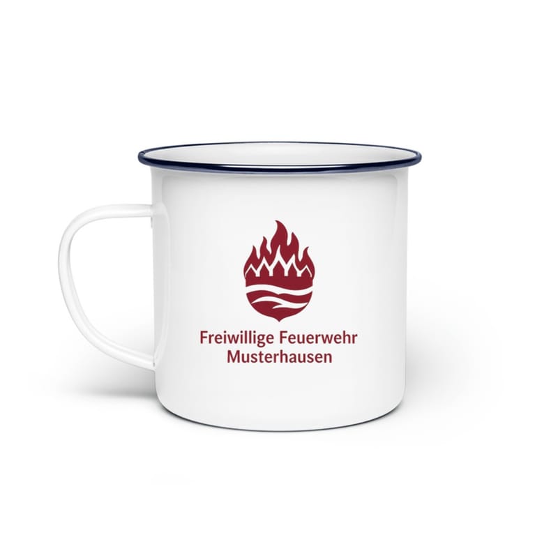 Emaille-Tasse